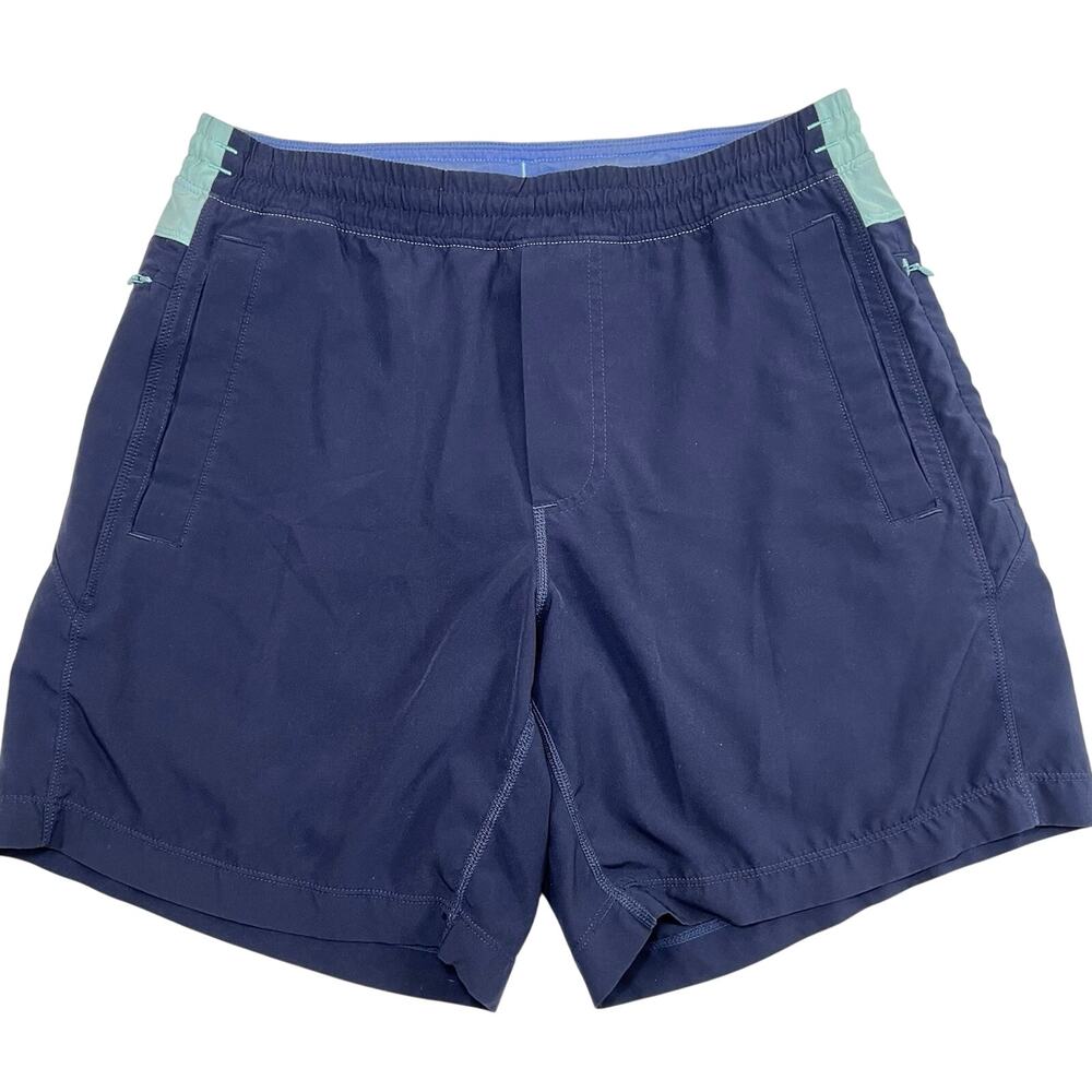 Birdogs The Kerfuffles Shorts Mens Size S Navy Blue Drawstring Lined Casual READ